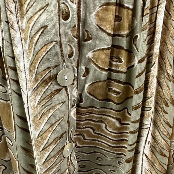 Casual Studio Vintage Shell Button Front Short Sleeve Dress with Pockets… - Picture 5 of 7